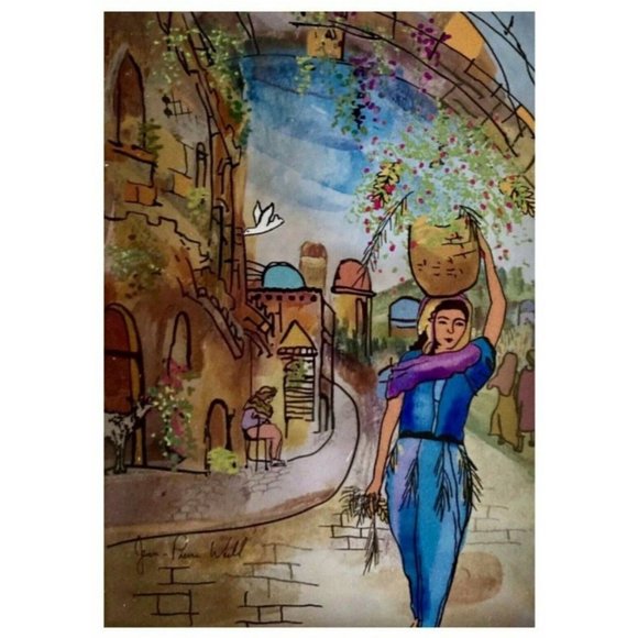 Signed Paint on Glass 1st custom piece "Ruth" - Picture 3 of 5